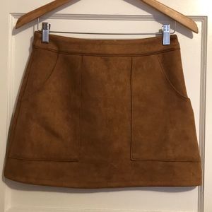 Suede Skirt